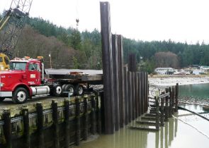 Sheet pile wall