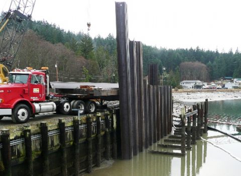 Sheet pile wall