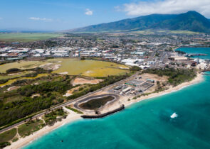 Aerial view of Kahului, Maui, Hawaii
