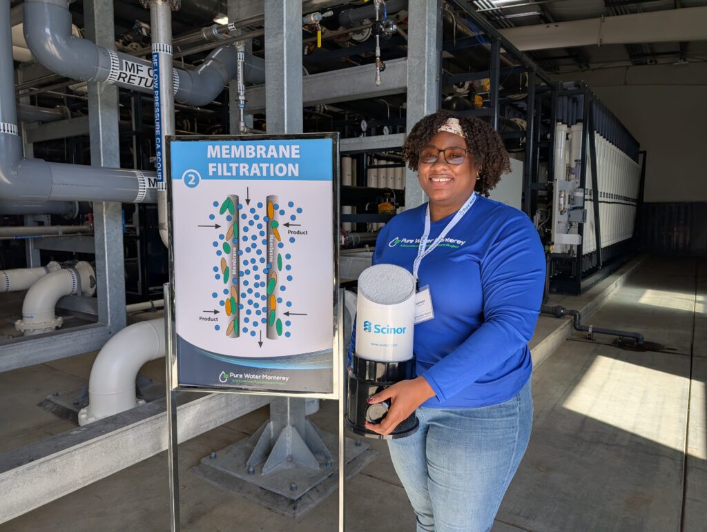 Staff Engineer Jodi Porter supporting tours at Pure Water Monterey Expansion
