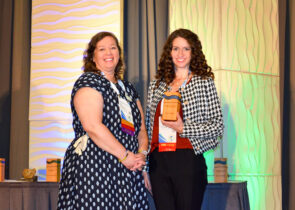 2025 PNCWA Young Professional Lauren Teztloff accepts her award