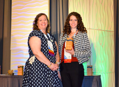 2025 PNCWA Young Professional Lauren Teztloff accepts her award