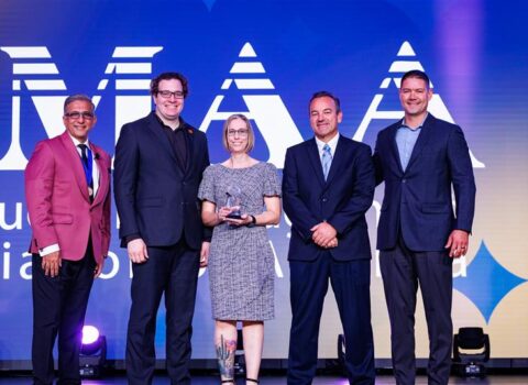 Gilbert Team accepting CMAA Project Achievement Award